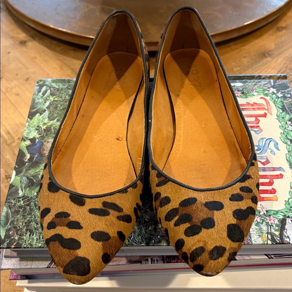 Madewell leopard Suede flats